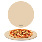 Arcedo 16-inch pizza stone front view showing clean round baking surface and size benefit