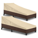 Arcedo front view of chaise cover showing full fit and protection