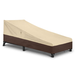 Arcedo chaise cover front view showing full protection and clean fit