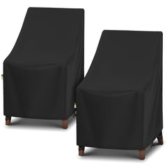 Arcedo front view showing full covered high-back patio chair and protection