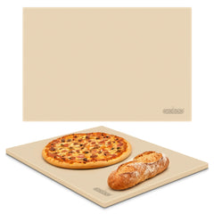 Arcedo rectangular stone top view showing large baking surface and even heat benefit