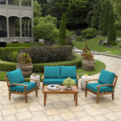 Arden Selections cushions on patio in use showing comfort and style benefit