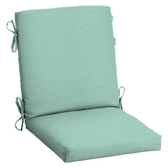 Arden Selections front view of Aqua Leala cushion showing color and fit benefit