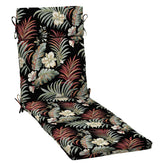Arden Selections front view cushion showing Simone Black Tropical design and comfort