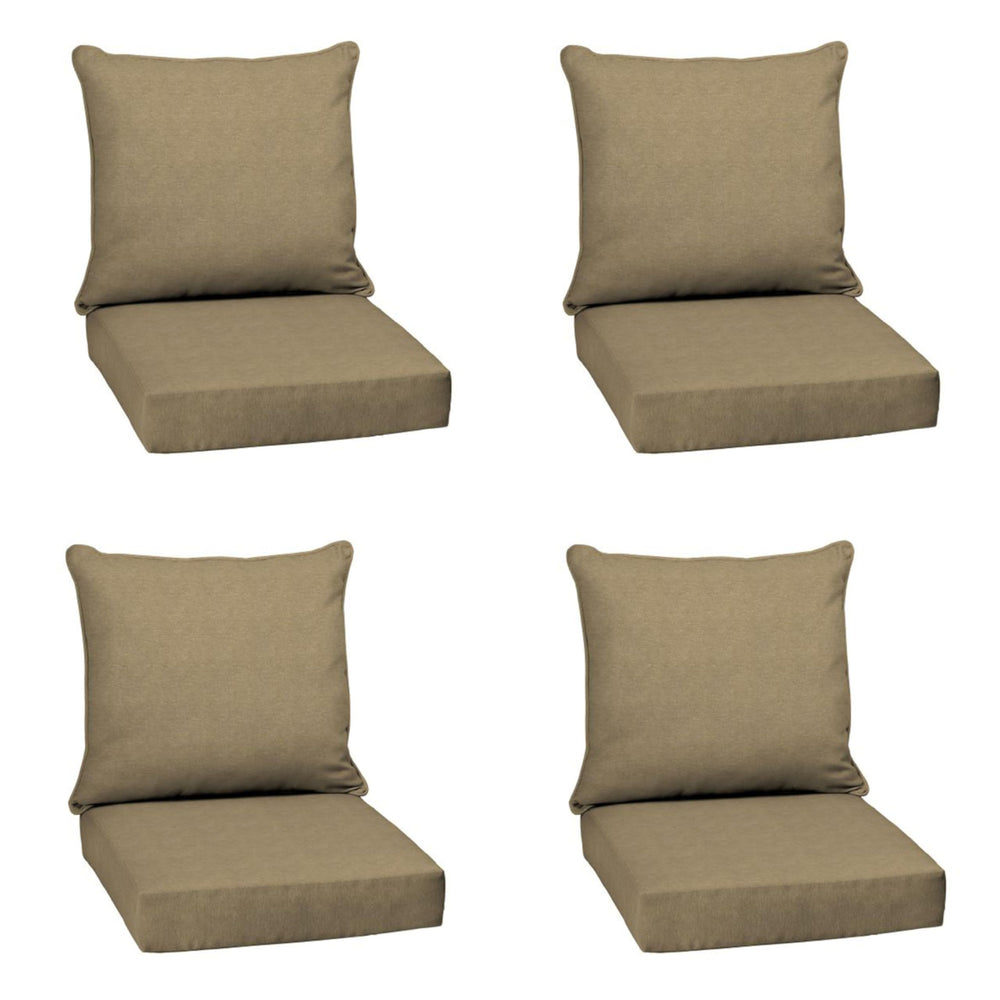 Arden Selections front packaging showing 4-pack deep seat cushions and product benefit