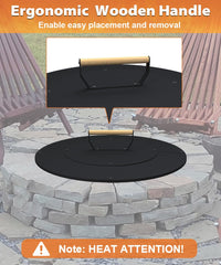 Ardier lid on tabletop demonstrating full 20-inch coverage