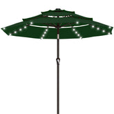 AreShark front view showing full dark green canopy and shaded area benefit