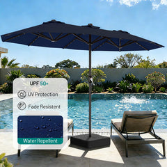 AreShark solar LEDs along ribs providing hands-free evening light