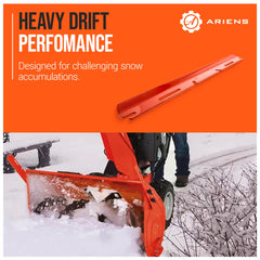 Ariens drift cutter mounted on auger housing demonstrating secure factory fitment