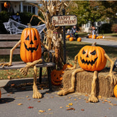 Arrowbash front view of eight-piece pumpkin limbs set showing contents and ease