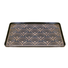 ART & ARTIFACT tray holding multiple shoes and boots to protect flooring