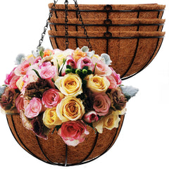 ArtFamy front view of four hanging baskets showing coordinated set benefit