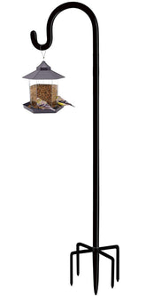 Artibear front view of the full 76-inch shepherd hook showcasing stability