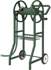Artigarden front view of hose reel cart showing organized storage and easy access