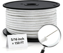 Artilife spool front view showing neat 150 ft halyard for easy installation