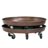 ARTLINE front view of round plant stand showing sturdy platform and rim benefit mobility