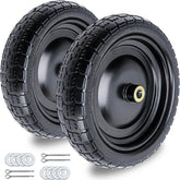 ASDFGHT front view of 13 inch wheel showing solid construction and durable tread