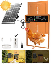 AsFrost front panel orange showing door and solar-ready frame for reliable automation