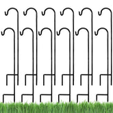 AshmanOnline 12-pack front view showing all black shepherd hooks and packaging benefit durability
