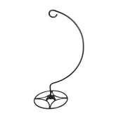 AshmanOnline shepherd hook front view showing elegant black finish and stability