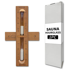 Asidius red cedar front view showing elegant frame and easy read timer