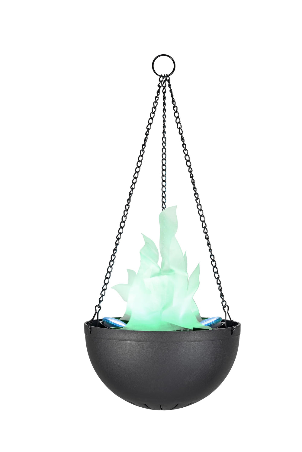 Aspen Creative front view showing blue flicker and dramatic ambience benefit