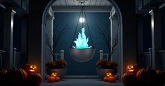 Aspen Creative in-use on Halloween creating eerie glow and atmosphere benefit
