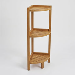 Asta Furniture Avila front view corner shelf showing compact storage benefit