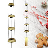ASTARIN copper temple wind chime front view showing elegant copper finish and shape, adding calm