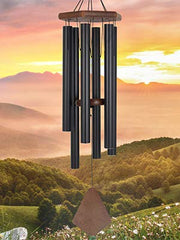ASTARIN front view of 36-inch wind chimes with deep tone benefits