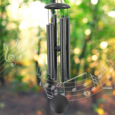 ASTARIN front view of 45-inch wind chimes showing full-length design and finish benefits