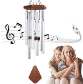 ASTARIN front view silver chime showcasing elegant design and soothing sound