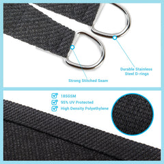 AsterOutdoor fabric weave detail of 185GSM HDPE showing breathable UV protection