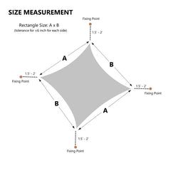 AsterOutdoor reinforced corner with rope showing strong attachment point