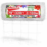 Aticca trellis netting roll front view showing length and application benefits