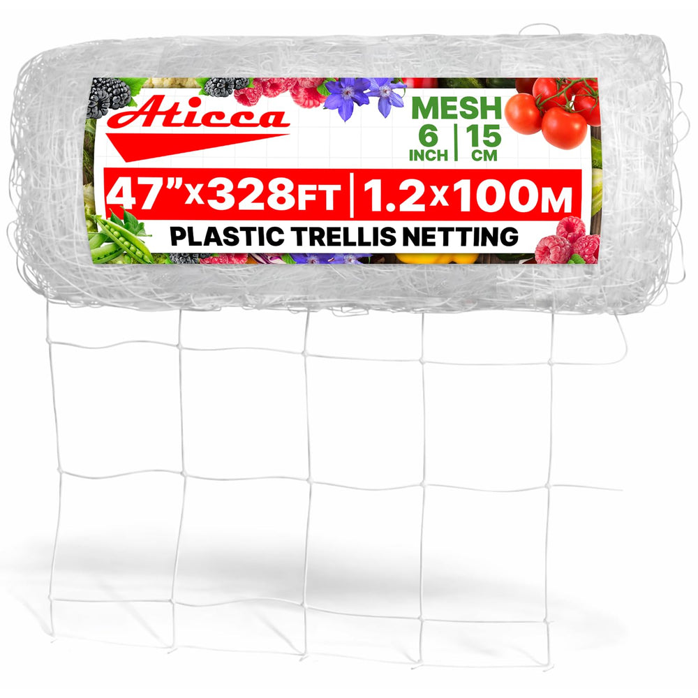Aticca front roll view showing width and length for easy garden planning