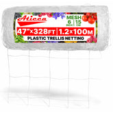 Aticca front roll view showing width and length for easy garden planning