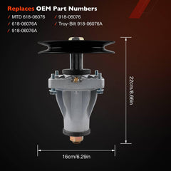 ATRACYPART spindle side profile highlighting durable construction benefit