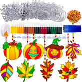 AUEKIV front packaging showing complete suncatcher kit and components, ideal for group crafts