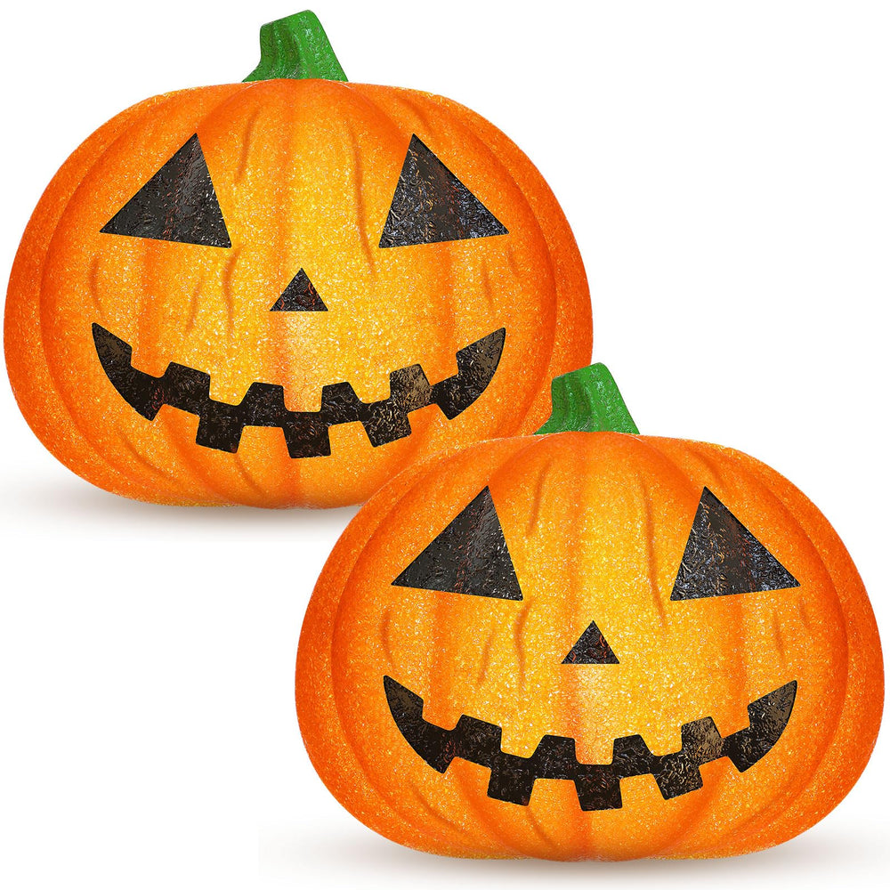 Aurelema pumpkin cover front view showing carved-face design and festive appeal
