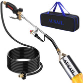 AUSAIL front view showing full torch and flame for efficient weed removal