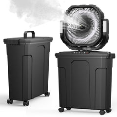 Ausic front view showing fan and packaging for easy identification and fast setup