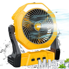 Ausic front packaging showing fan features and portable benefits