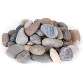 Ausluru front packaging showing mixed-color river pebbles for versatile decor