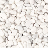 Ausluru front package of white pebbles showing quantity and finish benefits