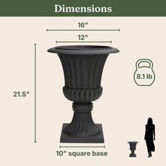 Austram top view showing 16-inch wide mouth for versatile planting