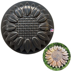 AUTUMN sunflower mold front view showing shape and durable plastic benefits