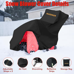 AUZEKER strap and buckle detail securing cover tight against wind