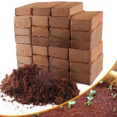 Avalution front packaging showing 27 coco coir bricks and benefits