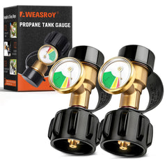 AWEASROY front view of gauge assembly showing compact design and safety